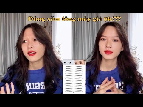 Hướng dẫn cách dùng xăm lông mày giả